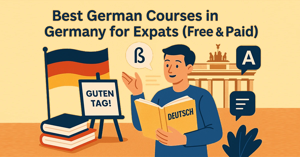 Best German Courses in Germany for Expats (Free & Paid)