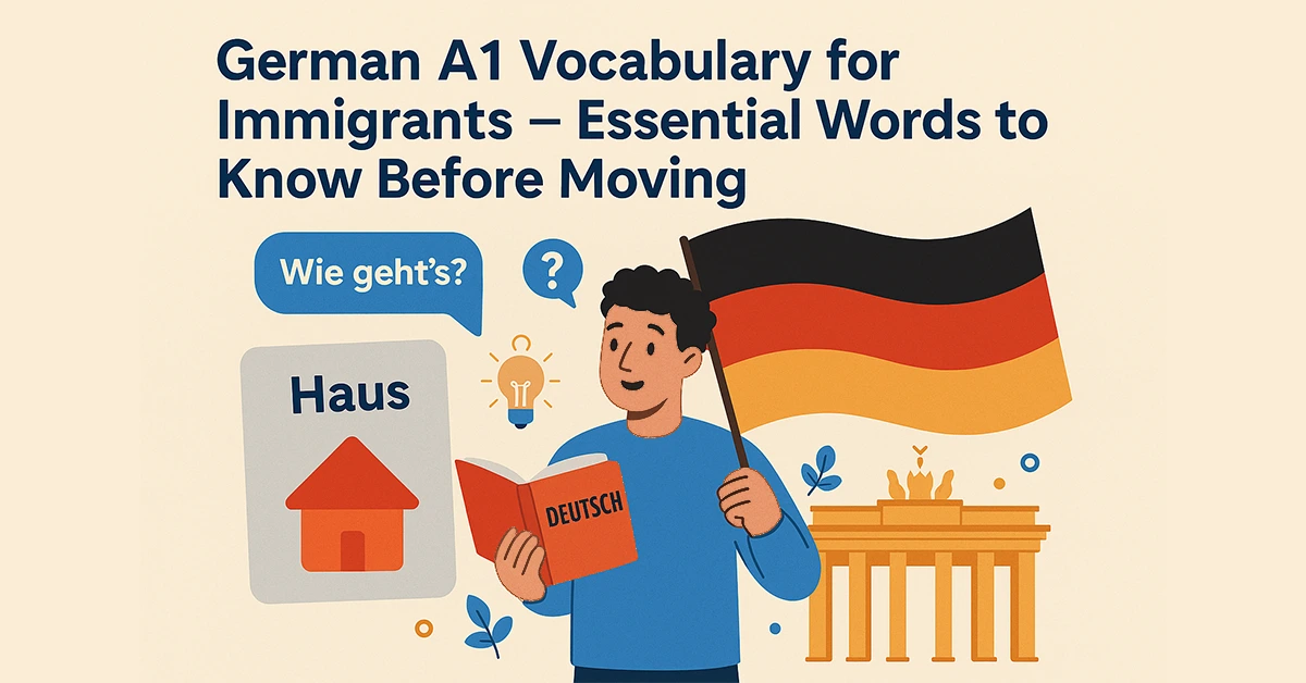 German A1 Vocabulary for Immigrants – Essential Words to Know