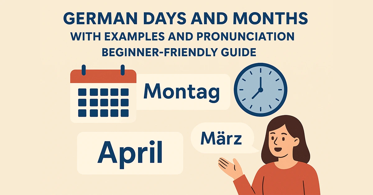 German Days and Months – Examples and Easy Pronunciation