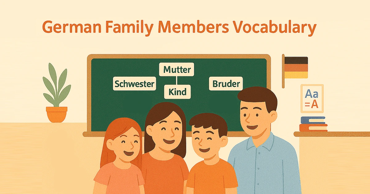 German Family Members Vocabulary – Complete A1 Guide