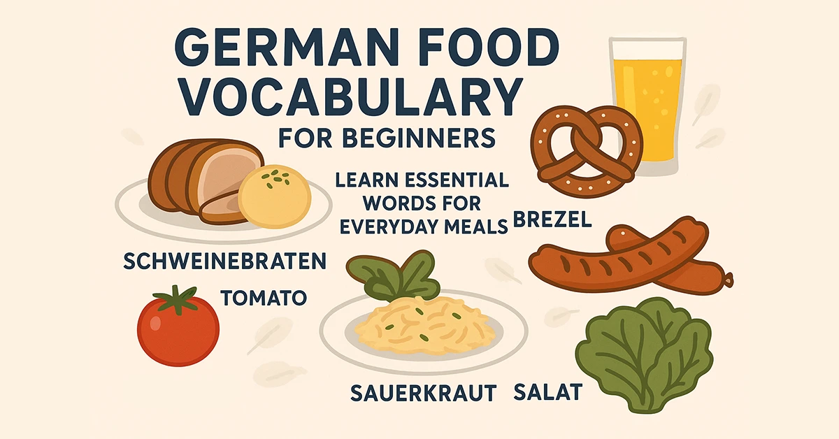 German Food Vocabulary for Beginners – Essential Everyday Words