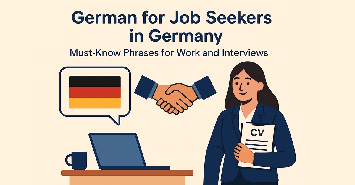 German for Job Seekers – Phrases for Work and Interviews