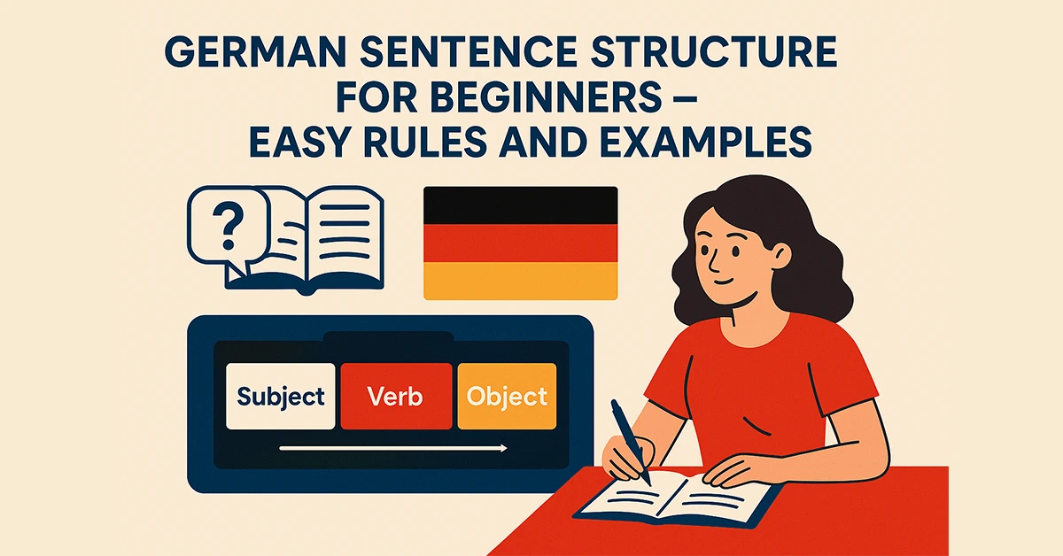 German Sentence Structure for Beginners – Easy Rules & Examples