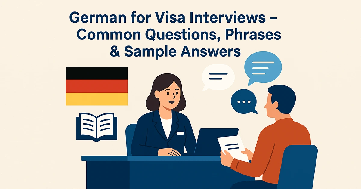 German for Visa Interviews – Key Phrases and Sample Answers