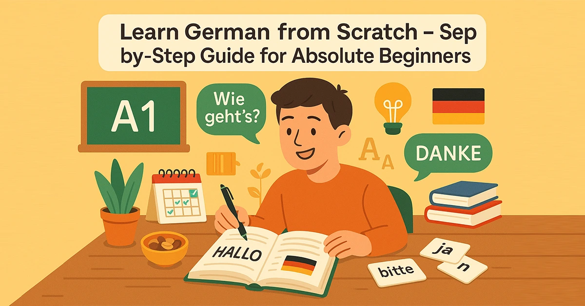 Learn German from Scratch – Step-by-Step Guide for Beginners