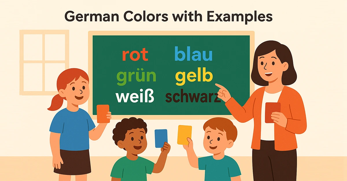 German Colors – Learn All Color Names + Free PDF Guide