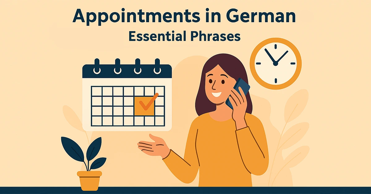 Making Appointments in German – Essential Phrases